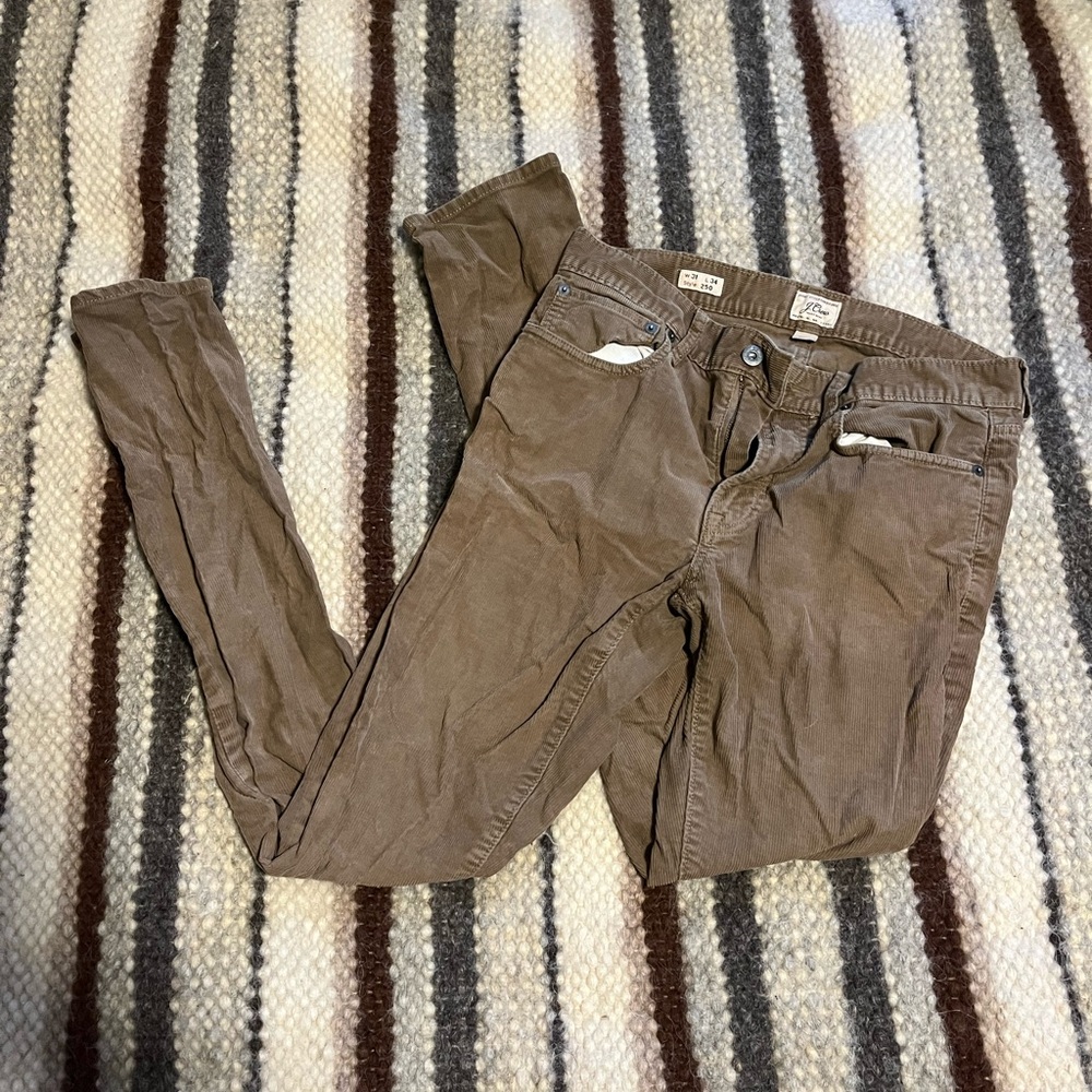 J. Crew 31 x 34 Slim-fit flex corduroy pant